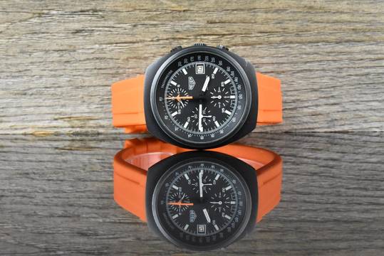  Heuer Lemania Chronograph unpoliert - nice Vintage - Automatik 