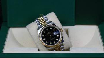 Thumbnail von Rolex Datejust 36 Steel Gold - Black Diamond - Fullset - 09/2012