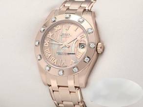 Thumbnail von Rolex Lady-Datejust Pearlmaster 34 81315 2016 Lc100 Roségold 750 Perlmutt Diamanten Automatik