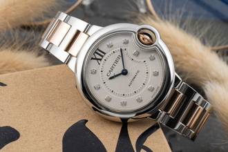 Thumbnail von Cartier Ballon Bleu 33mm Diamant Zifferblatt Stahl Gold Automatik Ref. WE902044