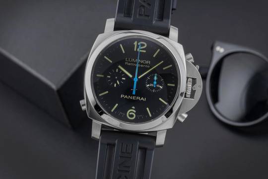  Panerai Luminor 1950 Chronograph Rattrapante Stahl Automatik Ref. PAM00362 