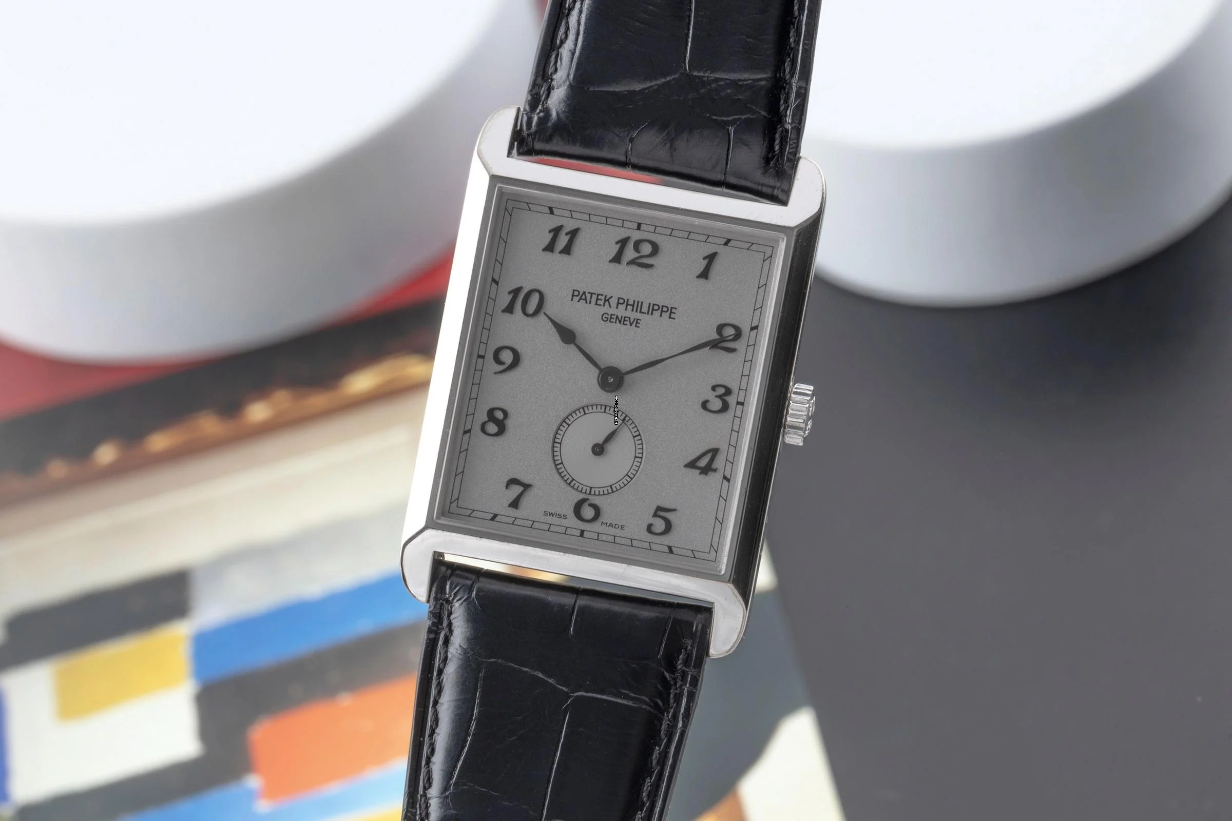 Patek Philippe Gondolo 18k (0,750) Weissgold Handaufzug Herren Ref. 5109G-001