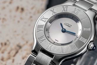 Thumbnail von Cartier 21 Must de Cartier SM Stahl Quarz Lady Damenuhr Ref. W10109T2 1340