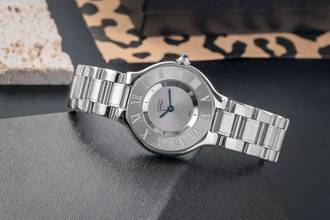 Thumbnail von Cartier 21 Must de Cartier SM Stahl Quarz Lady Damenuhr Ref. W10109T2 1340