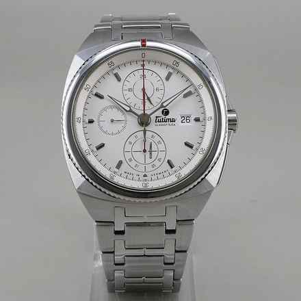  Tutima Saxon One Chronograph Automatik Ø 43 mm Chronograph Edelstahl Full Set Top Zustand 