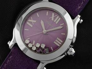 Thumbnail von Chopard Happy Sport Diamanten Ref.8475 2012 original Box wie Neu Vintage