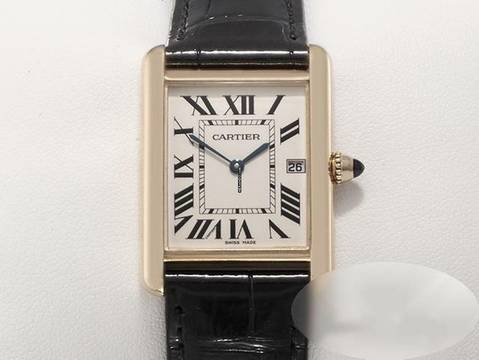  Cartier Tank Louis Cartier Großes Modell Gelbgold 750 2012 W1529756 Gold Damen Herren 18kt Yellow Gold 