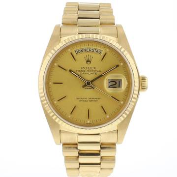  Rolex Day-Date 36 President Yellow Gold Champagne Dial Service '25 
