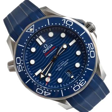  Omega Seamaster Diver 300 M Automatic blue Full Set like NEW 