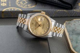 Thumbnail von Rolex Datejust 36 Stahl / Gold Diamond Dial Automatik Ref. 16233