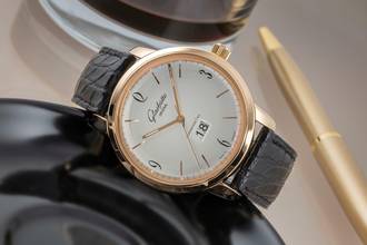 Thumbnail von Glashütte Original Sixties Panoramadatum 18k Roségold Ref. 2-39-47-01-01-04 B&P