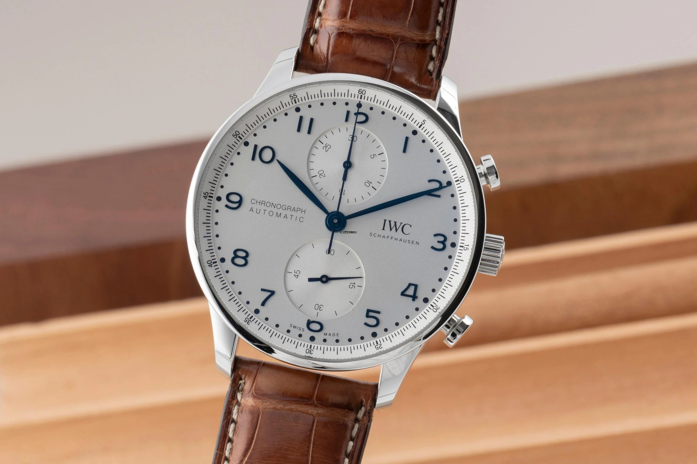 IWC Portugieser Chronograph Stahl Automatik Herrenuhr Ref. IW371617