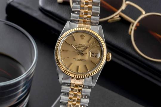  Rolex Datejust 36 Oyster Perpetual Stahl / Gold Automatik Ref. 16013 Klassiker 