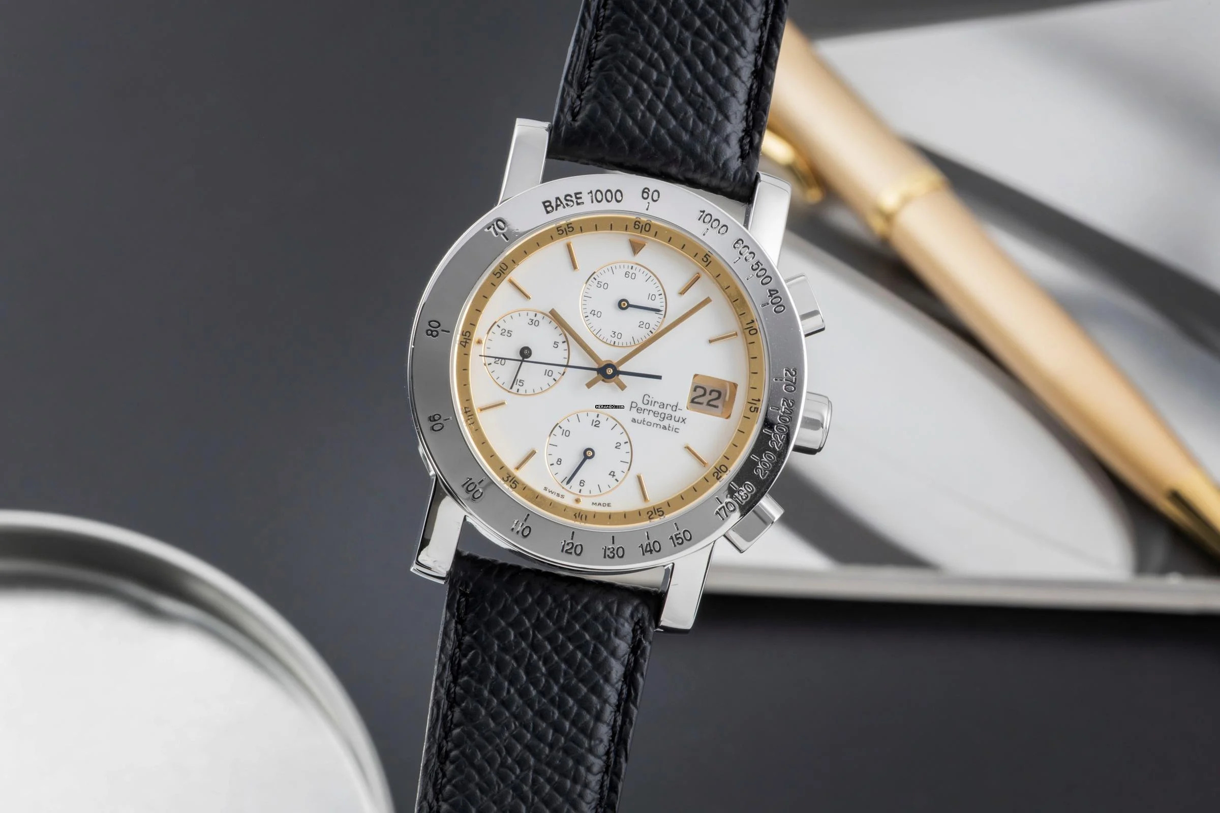 Girard Perregaux GP 7000 Chronograph Automatik Edelstahl Herrenuhr Ref. 7000GBM