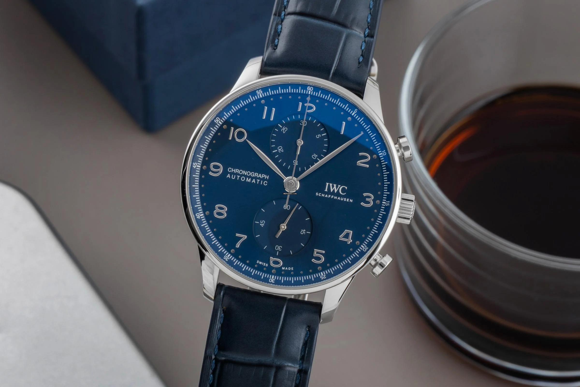 IWC Portugieser Chronograph Stahl Automatik Herrenuhr Ref. IW371606