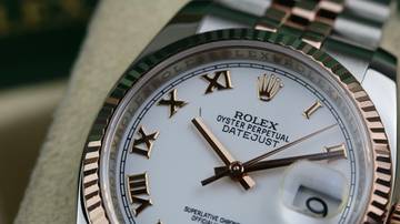 Thumbnail von Rolex Datejust 36 Steel Rosé - White Roman - like New - Fullset - 06/2015