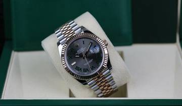 Thumbnail von Rolex Datejust 41 Steel Rosé - Wimbledon - like New - Fullset - 05/2023
