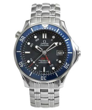  Omega Seamaster Diver 300 M GMT Co-Axial Chronometer Ref. 2535.80.00 
