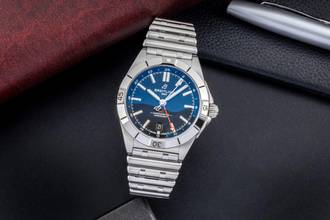 Thumbnail von Breitling Chronomat GMT 40 Stahl Automatik Ref. A32398101B1A1 Box & Papiere