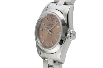 Thumbnail von Rolex Oyster Perpetual Edelstahl Automatik Damenuhr Ref. 67180 Papiere