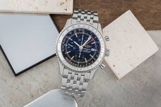 Thumbnail von Breitling Navitimer World GMT Chronograph Automatik Ref. A24322 Klassiker B&P