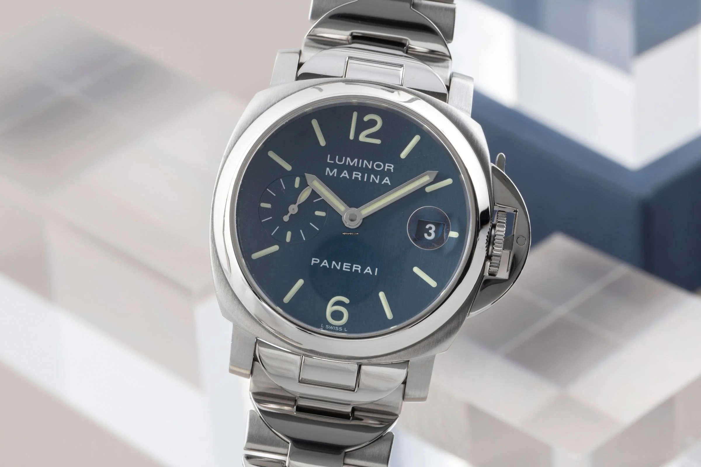 Panerai Luminor Marina Automatic Edelstahl Automatik Herrenuhr Ref. PAM00120