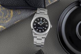 Thumbnail von Rolex Explorer 36 Black Dial Oyster Stahl Automatik Ref. 14270 A-Serie