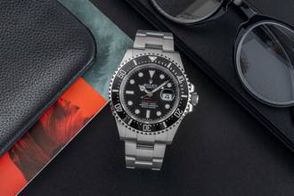 Thumbnail von Rolex Sea-Dweller Single Red Stahl Herrenuhr Ref. 126600 Box & Papiere 2019