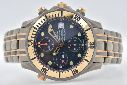  Omega Seamaster Diver 300 M Professional Chronograph Titan / 18k Gold 2297.80 