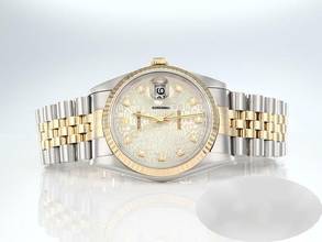Thumbnail von Rolex Datejust 36 36mm 16233 2001 Diamanten Stahl Gelbgold 750 Automatik Gold