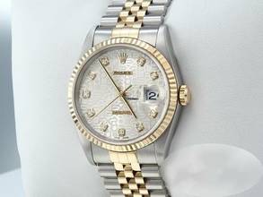 Thumbnail von Rolex Datejust 36 36mm 16233 2001 Diamanten Stahl Gelbgold 750 Automatik Gold