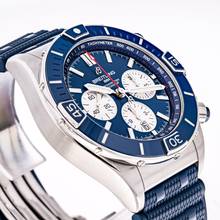 Thumbnail von Breitling Chronomat Super Chronomat B01 44 Blue – AB0136161C1S1 – like NEW – 2021 Full Set
