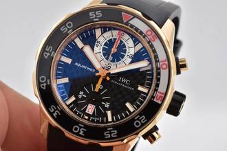 Thumbnail von IWC Aquatimer Chronograph IW376903 18k Rosé Gold Black Dial Rubber