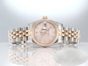 Thumbnail von Rolex Lady-Datejust 26mm 179171 2010 Stahl Roségold 750 Diamanten Automatik