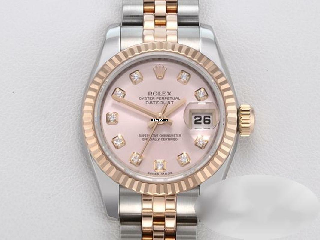 Rolex Lady-Datejust 26mm 179171 2010 Stahl Roségold 750 Diamanten Automatik