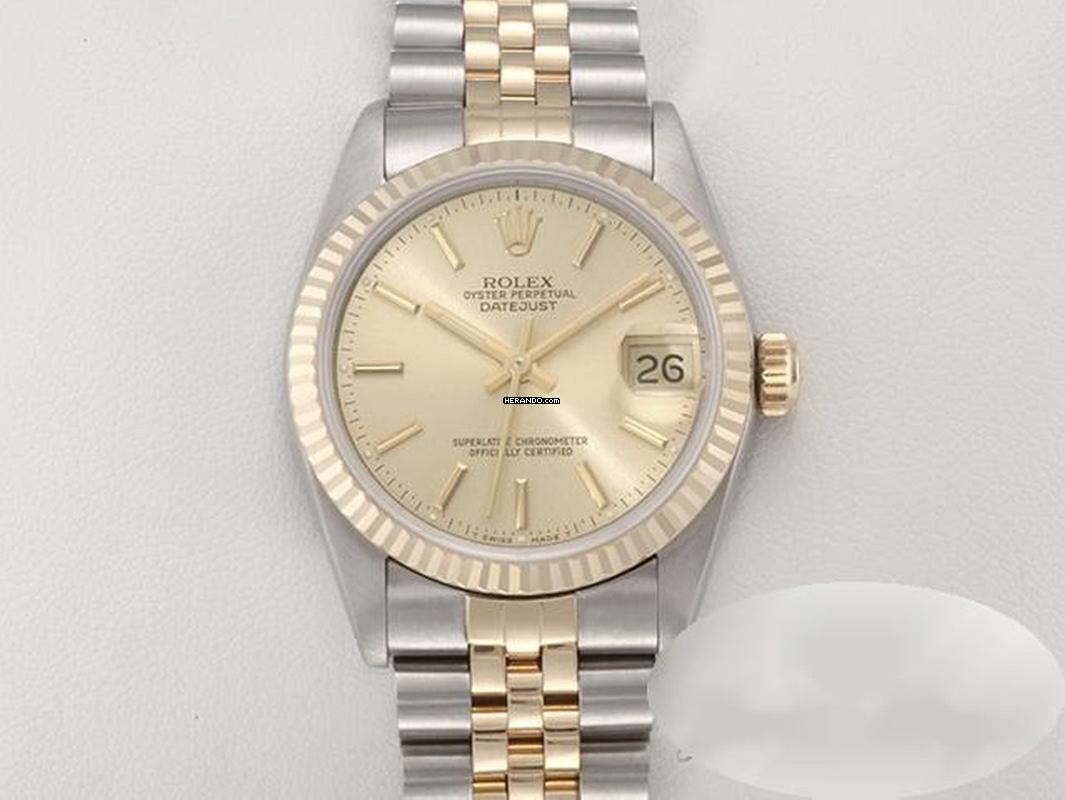 Rolex Datejust 31 31mm Edelstahl Gelbgold 750 Automatik Stahl Gold
