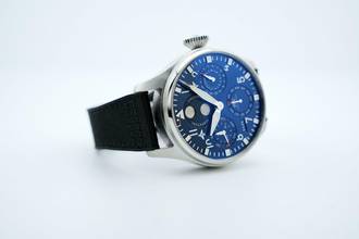 Thumbnail von IWC Große Fliegeruhr Big Pilot 46 Perpetual Calendar Blue Dial - With Box And Papers - IW503605 2022