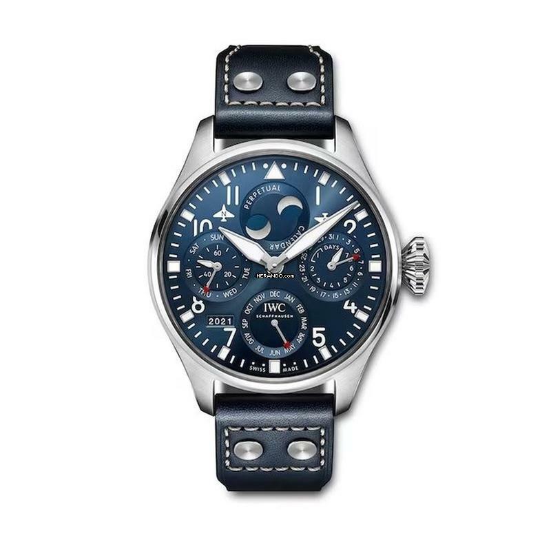 IWC Große Fliegeruhr Big Pilot 46 Perpetual Calendar Blue Dial - With Box And Papers - IW503605 2022