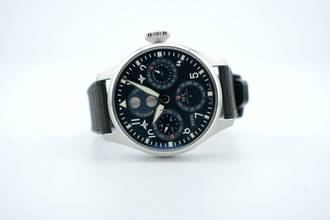 Thumbnail von IWC Große Fliegeruhr Big Pilot 46 Perpetual Calendar Blue Dial - With Box And Papers - IW503605 2022