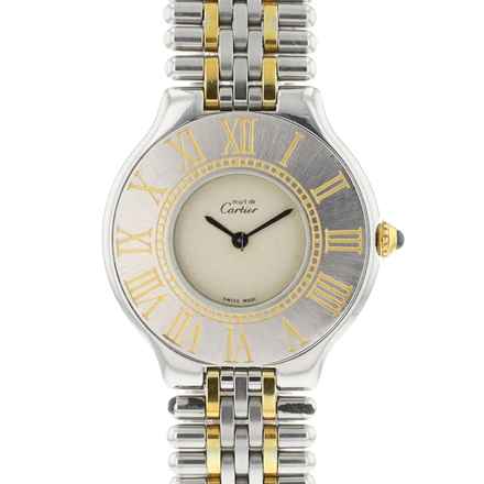  Cartier 21 Must de Cartier PM Steel Gold 