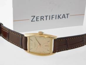 Thumbnail von Patek Philippe Gondolo massiv 18 Karat Gelbgold im Top Zustand 27 x 38mm Handaufzug Herrenuhr mit original Schließe