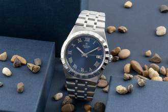Thumbnail von Tudor Royal 38 Blue Dial Edelstahl Automatik Herren Ref 28500 Box & Papiere 2022