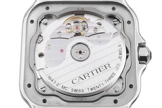 Thumbnail von Cartier Santos Medium Automatik Edelstahl Herrenuhr Ref. WSSA0029 B&P 2020
