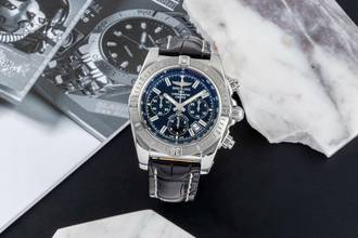 Thumbnail von Breitling Chronomat 44 Chronograph Stahl Automatik Ref. AB011511/BF70 B&P 2017