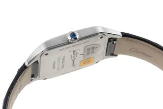 Thumbnail von Cartier Santos Dumont Black Lacquer Handaufzug Herrenuhr Ref. WSSA0046 B&P 2023