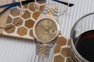 Thumbnail von Rolex Datejust 36 Stahl / Gold Diamond Dial Automatik Ref. 16233