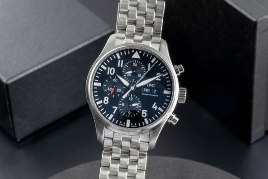  IWC Fliegeruhr Chronograph Fliegerchronograph Chronograph Stahl Automatik Herrenuhr Ref. IW377710 