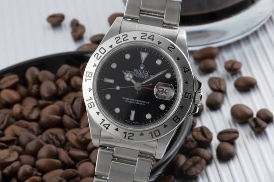  Rolex Explorer II Black Dial Edelstahl Automatik Herrenuhr Ref. 16570 A-Serie 