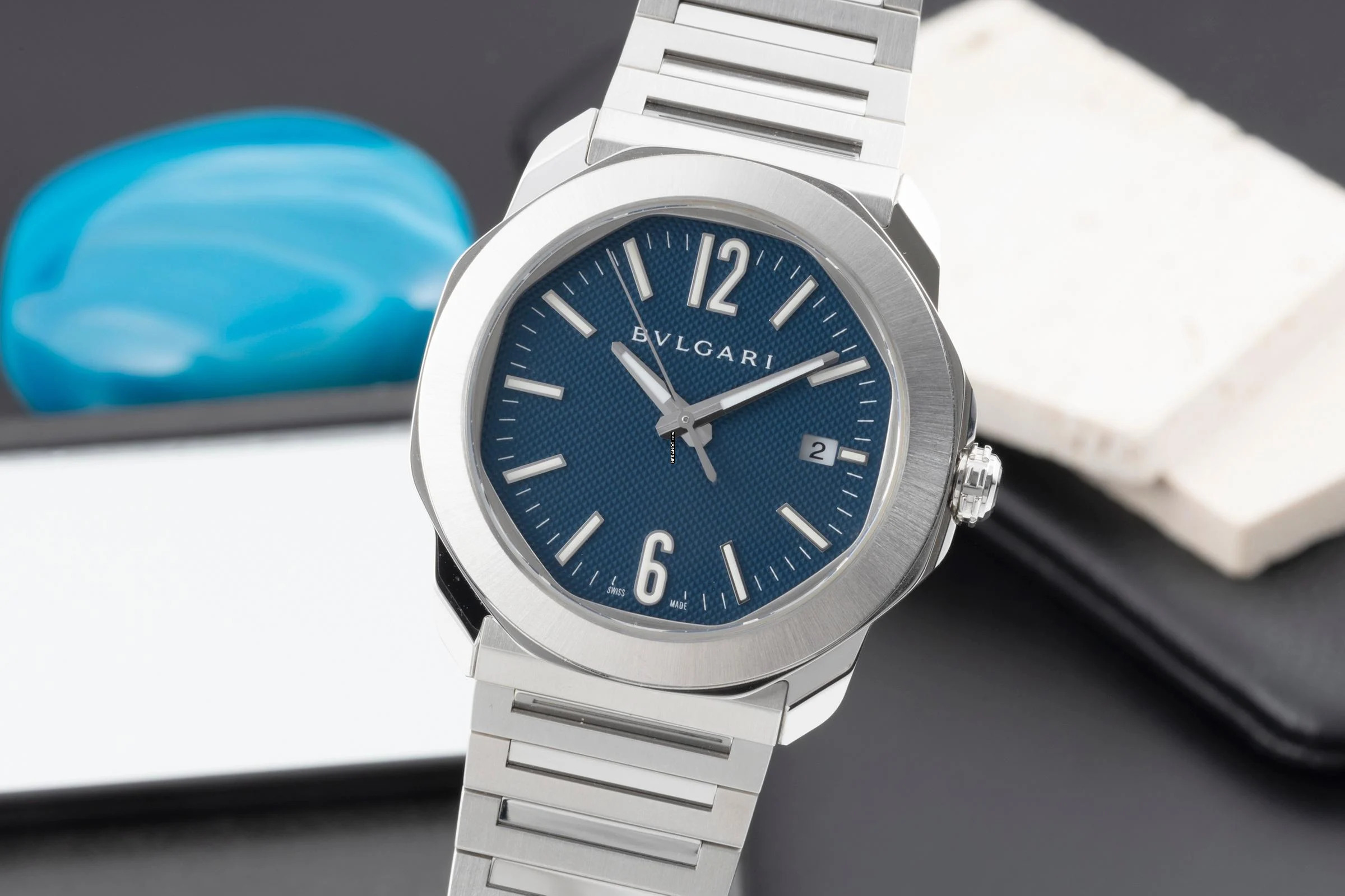 Bulgari Octo Roma Stahl Automatik Herrenuhr Ref. 103739 - OC 41 S Box & Papiere