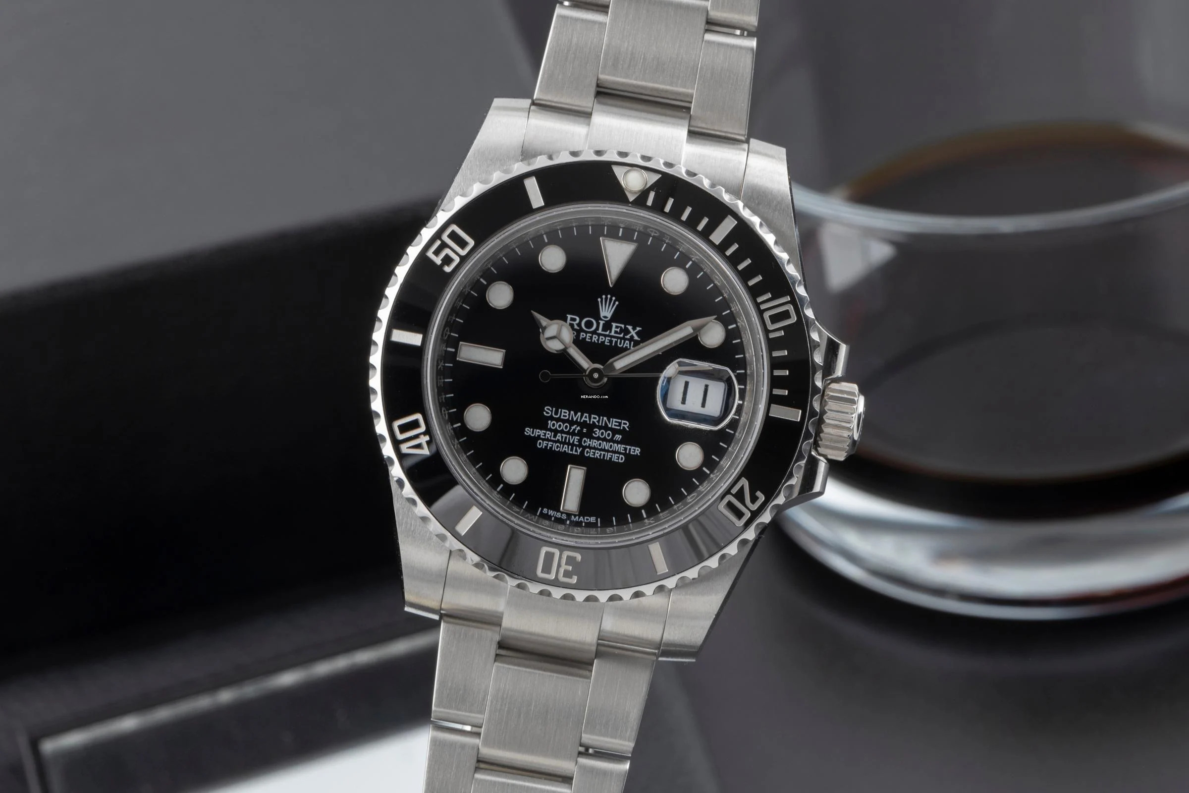 Rolex Submariner Date 40 Stahl Automatik Herrenuhr Ref. 116610LN B&P 2011